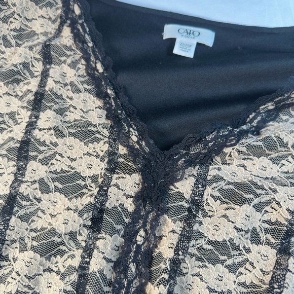 Cato Tan Cap Sleeve Graphic Tunic - Picture 8 of 9